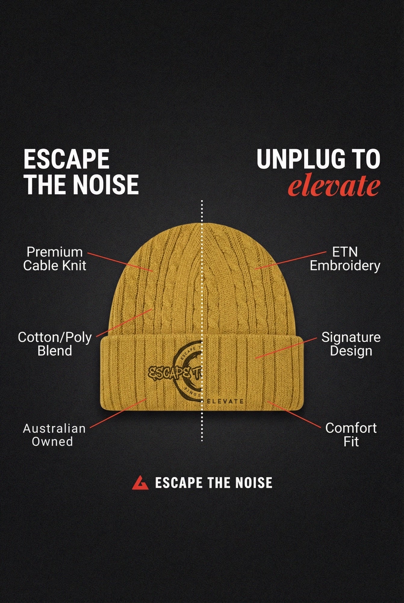 ETN Cable beanie