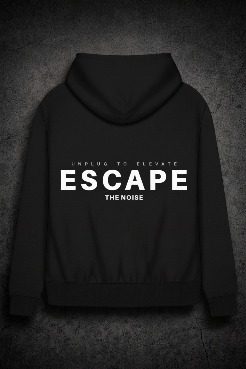 Black ETN Hoodie - Back