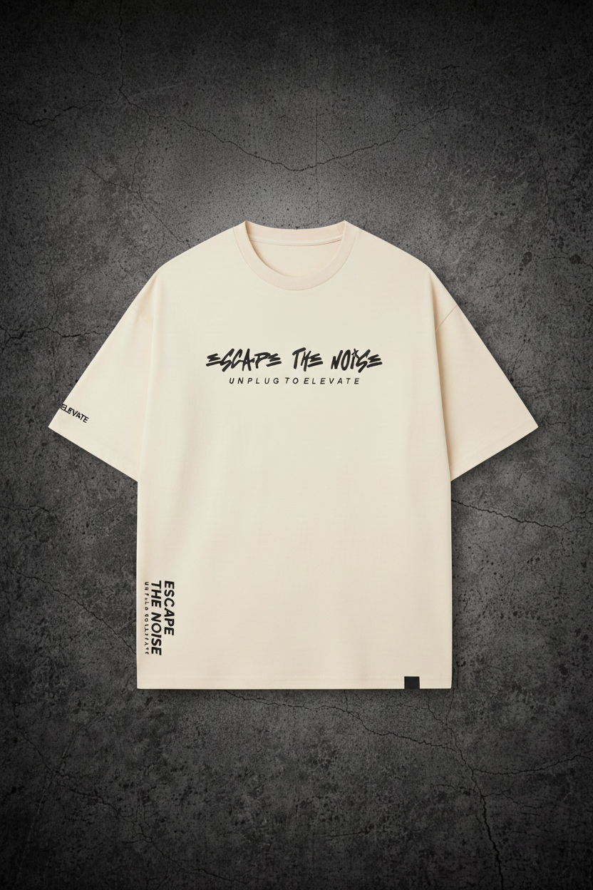 Bone Silent Frequency Tee - Front on Dark Background
