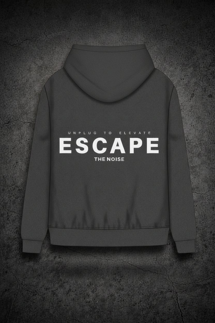 Charcoal ETN Hoodie - Back
