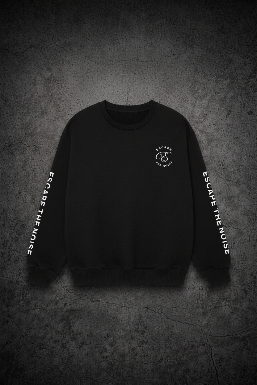Escape Crewneck - Front on Dark Background